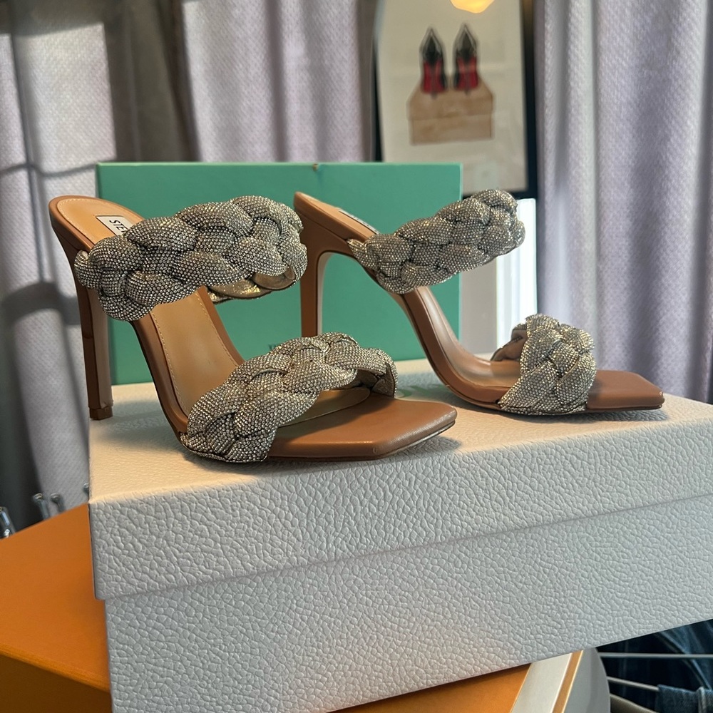 Steve Madden rhinestone pumps